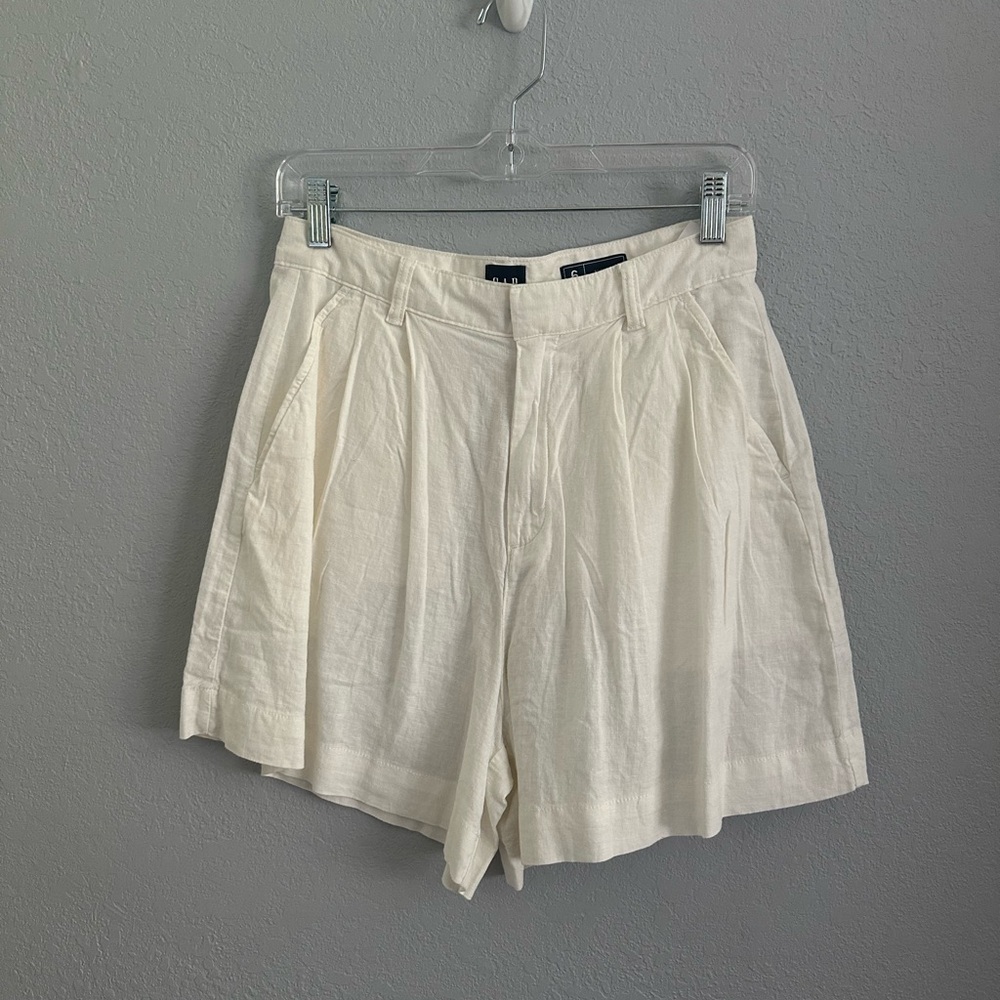 GAP White Linen Shorts